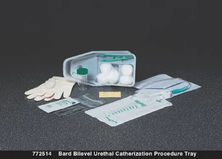 Bard Rochester - Bard - 772514 - Bilevel Intermittent Catheter Tray  Bilevel Urethral 16 Fr. Without Balloon Plastic