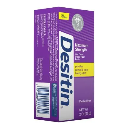 J & J Sales - Desitin Maximum Strength - 58232072103 - Diaper Rash Treatment Desitin Maximum Strength 2 Oz. Tube Scented Paste