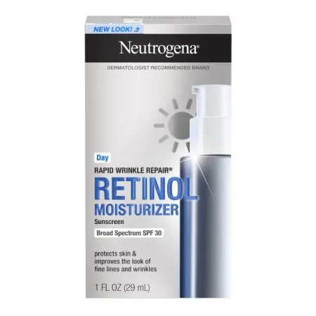 J & J Sales - Neutrogena Rapid Wrinkle Repair - 07050102121 - Facial Moisturizer With Sunscreen Neutrogena Rapid Wrinkle Repair 1 Oz. Pump Bottle Unscented Lotion