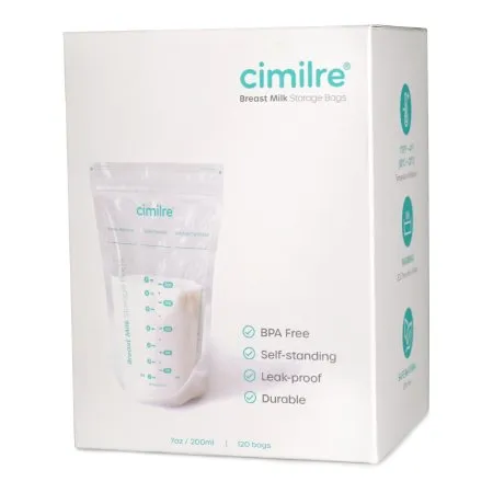Symmetrical Health - Cimilre - CM0A19-200 - Breast Milk Storage Bag Cimilre 7 Oz. Plastic