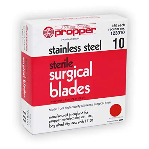 Propper - From: 12301000 To: 12302400 - Manufacturing Sterile Stainless Steel Surgical Blades