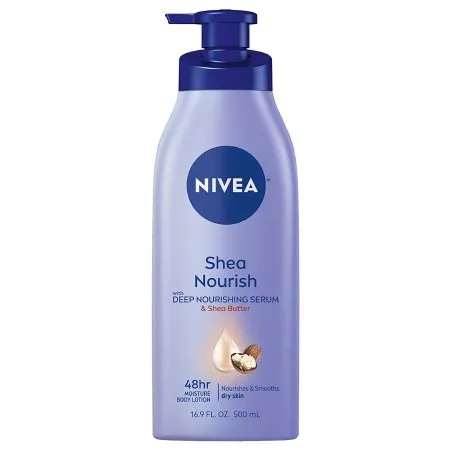 Beiersdorf - Nivea Shea Daily Moisture - 07214001243 - Hand And Body Moisturizer Nivea Shea Daily Moisture 16.9 Oz. Pump Bottle Scented Lotion