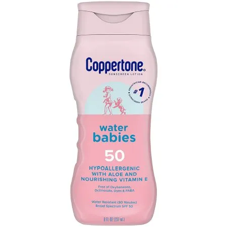 Beiersdorf - Coppertone Water Babies - 07214002739 - Sunscreen Coppertone Water Babies Spf 50 Lotion 8 Oz. Bottle