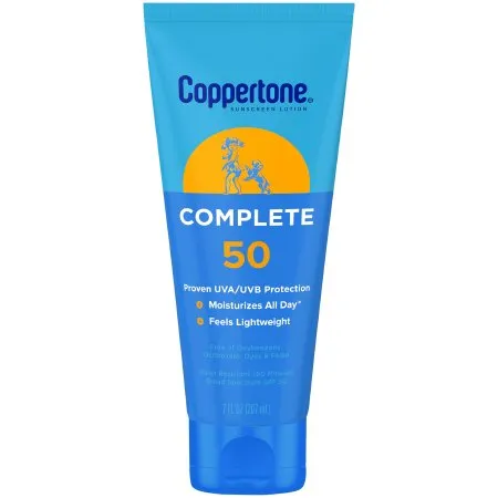 Beiersdorf - Coppertone Complete - 07214003205 - Sunscreen Coppertone Complete Spf 50 Lotion 7 Oz. Tube