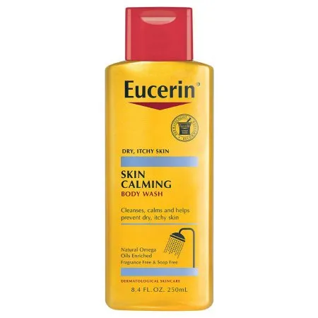 Beiersdorf - Eucerin Skin Calming - 07214063605 - Body Wash Eucerin Skin Calming Liquid 8.4 Oz. Bottle Unscented