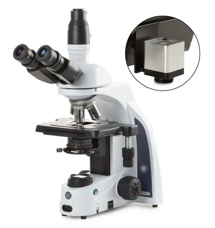 Globe Scientific - iScope - EIS-1153-EPLI-HDS - Iscope Compound Microscope Bundle Siedentopf Type Trinocular Head Plan Ios 2x, 4x, 10x, S40x, X100x Oil Immersion Mechanical Stage With Integrated X-y Stage