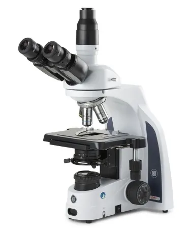 Globe Scientific - iScope - EIS-1153-PLI - Iscope Compound Microscope Siedentopf Type Trinocular Head Plan Ios 2x, 4x, 10x, S40x, S100x Oil Immersion Mechanical Stage With Integrated X-y Stage