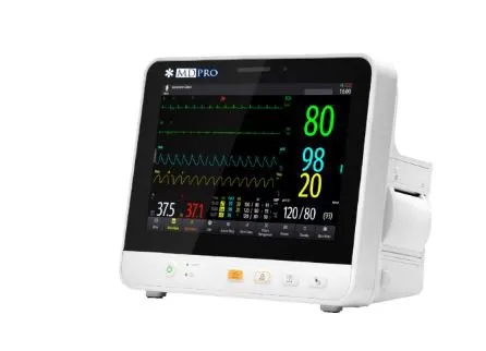 MDPro - GP.M - Guardian Plus 10" Patient Monitor with Masimo Spo2 Standard Configuration with 3-5 Lead ECG Masimo SET Spo2 NIBP Respiration Temperature PR and HR HL7 Printer and Remote View -DROP SHIP ONLY-