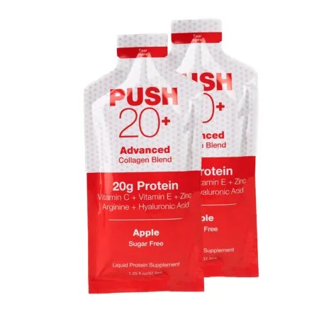 Global Health Products - PUSH 20+ - GH-20 - Oral Supplement Push 20+ Apple Flavor Liquid 1.25 Oz. Individual Packet