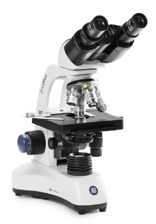 Globe Scientific - EcoBlue - EEC-1152 - Ecoblue Teaching Microscope Binocular Head 4x / 10x / 40x / 100x (oil) Rechargeable Batteries, External Charger / Adapter X-y Mechanical Stage