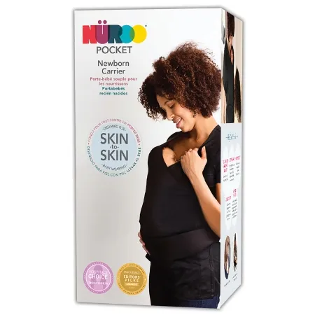 Brownmed - NuRoo Pocket - 8007 - Baby Carrier Shirt Nuroo Pocket Large / X-large Black Short Sleeve Female