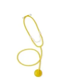 Medline - MDS9543CS - Disposable Stethoscope Medline Yellow 1-tube Single Sided Chestpiece