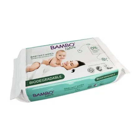 Abena North America - Bambo Nature - 1999914029 - Baby Wipe Bambo Nature Soft Pack Unscented 64 Count