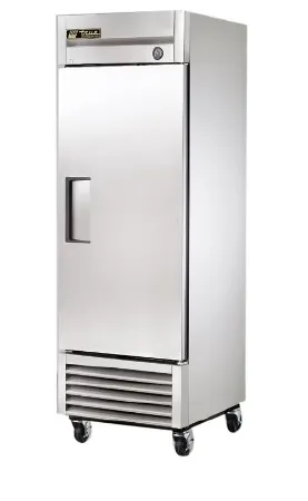 The Wasserstrom - True - 888747 - Upright Freezer True General Purposes 23 Cu.ft. 1 Solid Door Automatic Defrost