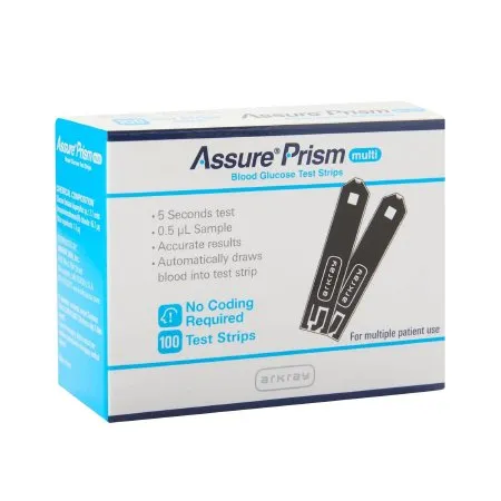 Arkray USA - Assure Prism Multi - 532050 - Blood Glucose Test Strips Assure Prism Multi 50 Per Box