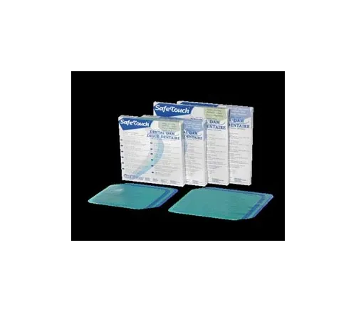 Medicom - 1255HB - Dental Dam, 5" x 5", Heavy Gauge, Unscented, Blue, 52bx, 6 bx/cs (Not Available for sale into Canada)