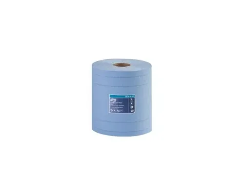 Essity - From: 13244101 To: 132451A - Industrial Paper Wiper, Centerfeed, Advanced, Blue, 4 Ply, W2, 492.19ft, 11" x 10.4", 375 sht/rl, 2 rl/cs