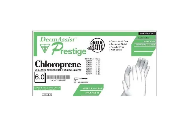 Innovative Healthcare - DermAssist Prestige - 134750 - Innovative  Surgical Glove  Size 7.5 Sterile Polyisoprene Standard Cuff Length Fully Textured Ivory Not Chemo Approved