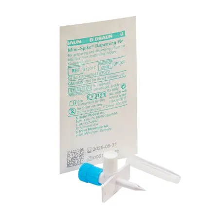 B Braun Medical - 412012 - B. Braun Mini Spike IV Additive Dispensing Pin Mini Spike Needle free Luer Lock