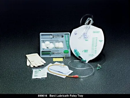 Bard - Lubricath - 899618 - Indwelling Catheter Tray Lubricath Foley 18 Fr. 5 Cc Balloon Latex