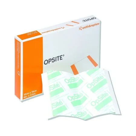 Smith & Nephew - OpSite - 4975 -  Transparent Film Dressing  4 X 5 1/2 Inch 2 Tab Delivery Rectangle Sterile