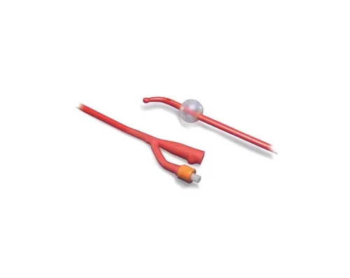 Cardinal Health - 1520C - Coude Foley Catheter, 5cc, 2-Way, Red Latex, 20FR, 17"L, 12/ctn (Continental US Only)