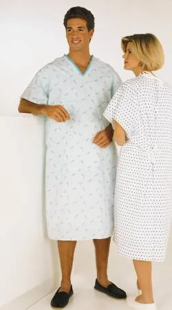 Fashion Seal Uniforms - 714-L - Patient Exam Gown Large Sparkler Print Reusable