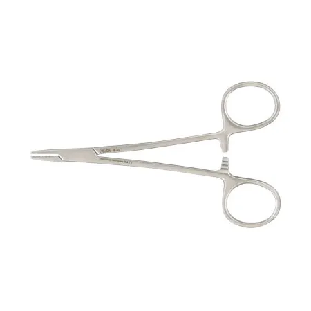 Integra Lifesciences - MH8-42 - Needle Holder 5 Inch Length Serrated Jaws Finger Ring Handle