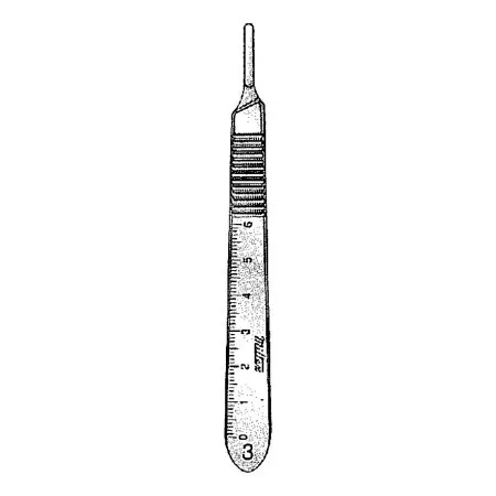Integra Lifesciences - Miltex - 4-7 - Knife Handle Miltex Extra Fine Stainless Steel Size 3