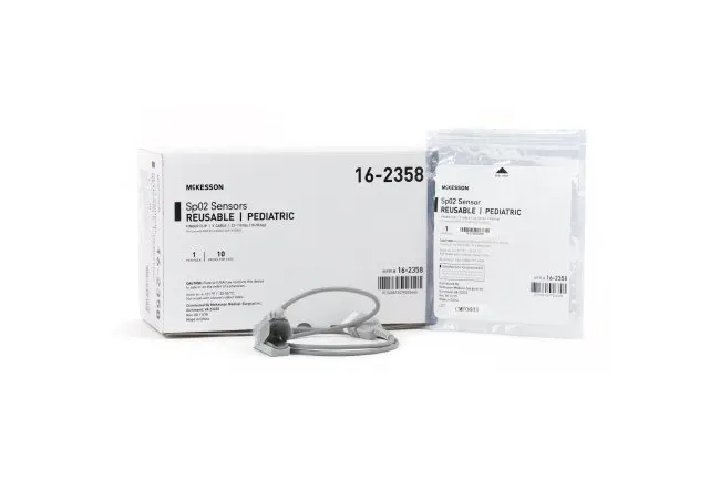McKesson - 16-2358 - SpO2 Sensor Finger Pediatric Reusable