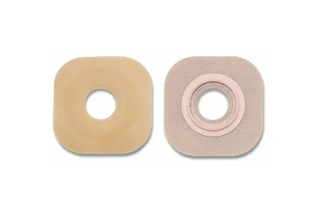 Hollister - New Image FlexTend - 16108 - Ostomy Barrier New Image Flextend Precut  Extended Wear Without Tape 57 mm Flange Red Code System Hydrocolloid 1-1/2 Inch Opening