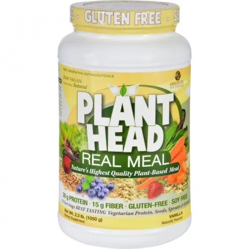 Genceutic Naturals - 836892 - 1620301 - Plant Head Real Meal - Vanilla - 2.3 lb