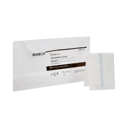 Cardinal - Wings - 635A - Incontinence Liner Wings 7 X 17 Inch Moderate Absorbency Polymer Core One Size Fits Most