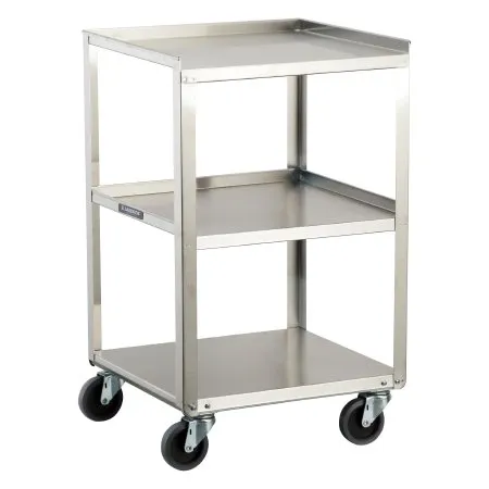 Lakeside Manufacturing - 359 - Utility Cart Stainless Steel 16.75 X 18.75 X 30.125 Inch Silver 21 X 49 Inch Shelves