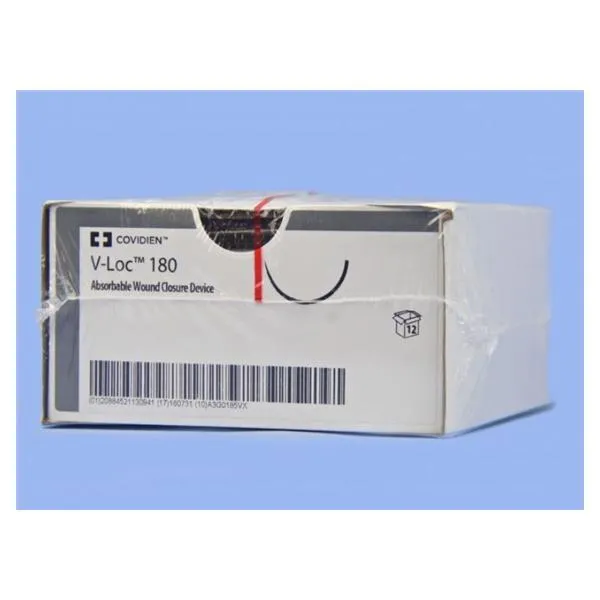 Medtronic - From: VLOCL0305 To: VLOCL0604 - V Loc 180 Suture, 1/2 Circle, Size 2 0, 6", Absorbale, Green, Needle GS 21, 1 dz/cs (Continental US Only)