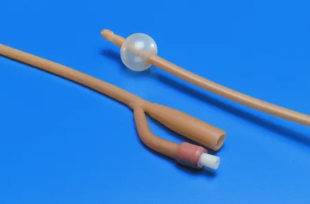 Cardinal - 3577 - Foley Catheter Kenguard 2-Way Standard Tip 5 Cc Balloon 30 Fr. Silicone Oil Coated Latex