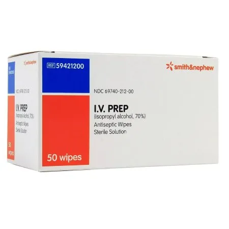 Smith & Nephew - IV PREP - 59421200 -  Alcohol Prep Pad  70% Strength Isopropyl Alcohol Individual Packet Sterile