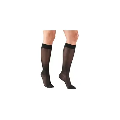 Truform - 1773BL-XL - Womens Lite Weight Knee Highs-15-20 Gradient-XL