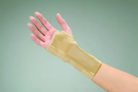DeRoyal - 5015-06 - Wrist Brace Deroyal Cotton / Elastic Left Hand Beige Pediatric Size