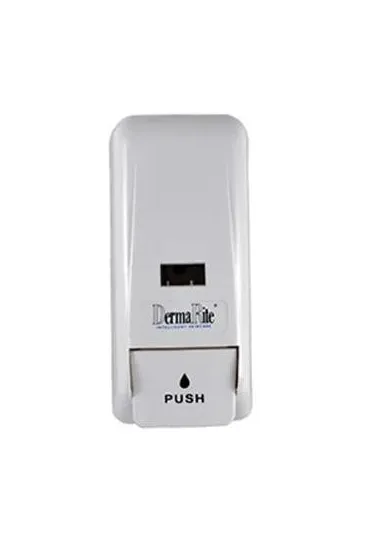 DermaRite Industries - DermaRite - 1800 - Hand Hygiene Dispenser DermaRite White Manual Push 1000 mL Wall Mount