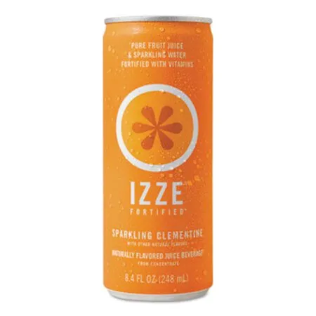 IZZE - QKR-15054 - Fortified Sparkling Juice, Clementine, 8.4 Oz Can, 24/carton