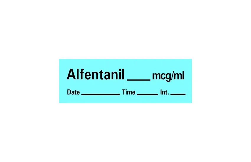 Precision Dynamics - Timemed - AN-106 - Drug Label Timemed Anesthesia Label Altentanil_mcg/ml Date_time_int_ Blue 1/2 X 1-1/2 Inch