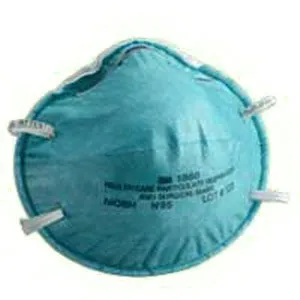 3M - 1860S - Particulate Respirator / Surgical Mask Medical N95 Cup Elastic Strap Small Blue NonSterile ASTM F1862 Adult