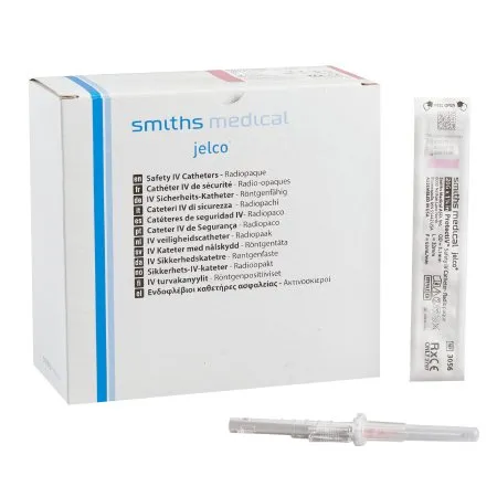 Smiths Medical ASD - 305606 - IV Catheter, 20G x 1&frac14;" Retracting Needle, Pink, 50/bx, 4 bx/cs (US Only)