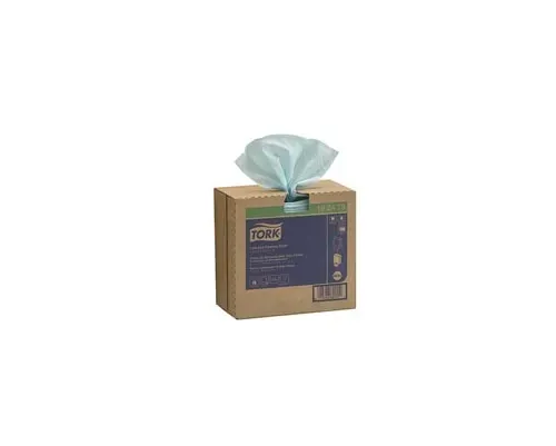Essity - From: 192475 To: 192479 - Cleaning Cloth, Low Lint, Pop Up Box, 1 Ply, Turquoise, 16.5" x 9", 100 sht/bx, 8 bx/cs