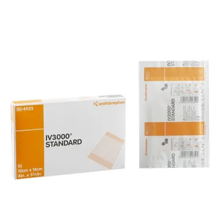 Smith & Nephew - IV3000 - From: 4925 To: 4973 -  Catheter Securement Dressing  Film 4 X 5 Inch Sterile