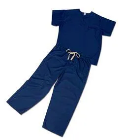Medline - ComfortEase - 900JTHL-CM - Scrub Pants Comfortease Reversible Large Ceil Blue Unisex