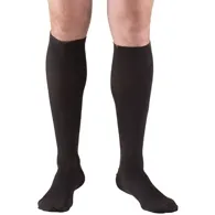 Truform - From: 1943BL-L To: 1943WH-S - Mens Knee High Dress Sock 15 20 Gradient Black