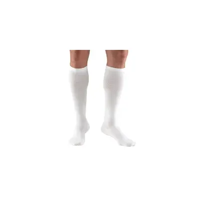 Truform - 1943WH-M - Mens Knee High Dress Sock-15-20 Gradient-White