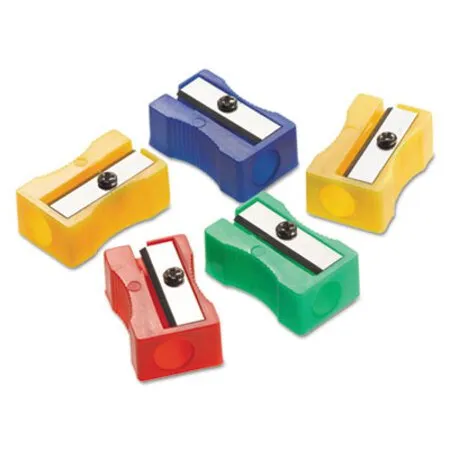 Westcott - Acm-15993 - One-Hole Manual Pencil Sharpeners, 4 X 2 X 1, Assorted Colors, 24/Pack